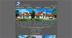 Desktop Screenshot of domyarkady.pl